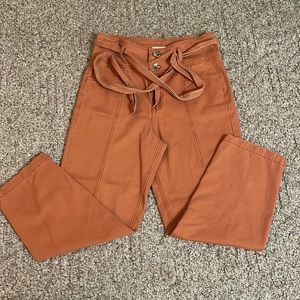 Coral orange color pants